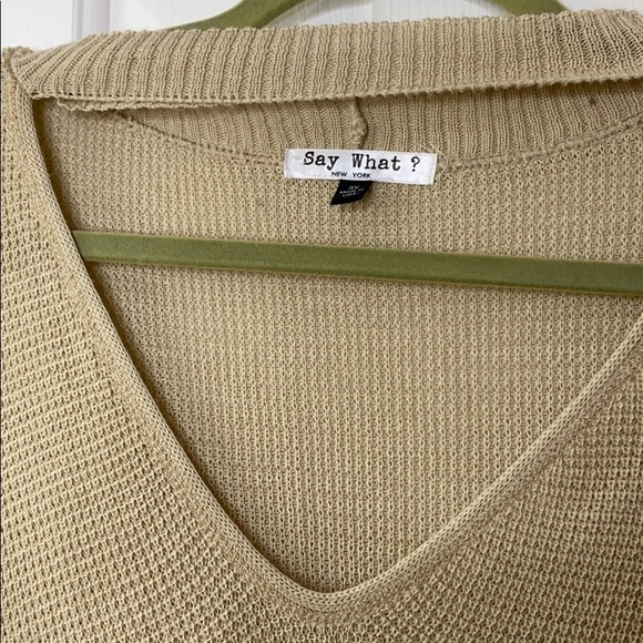 Cream Keyhole Sweater Top - Picture 2 of 5